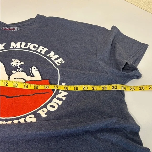 Peanuts Snoopy Blue T-Shirt with Red Doghouse - Picture 5 of 6